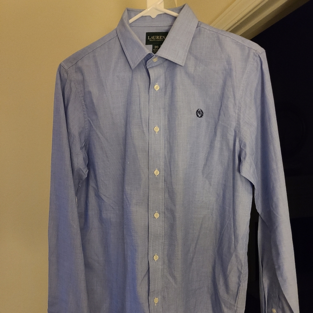 Lauren Ralph Lauren Blue Long Sleeve Shirt